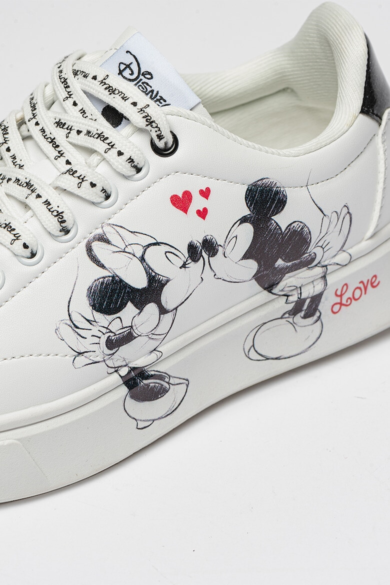 Walt Disney Pantofi sport de piele ecologica cu imprimeu cu desene - Pled.ro