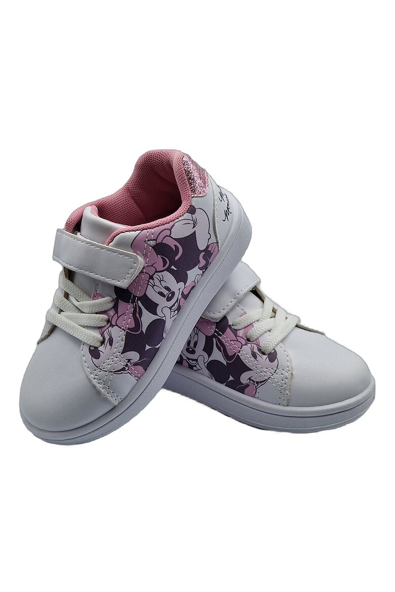 Walt Disney Pantofi sport de piele ecologica cu imprimeu Minnie Mouse - Pled.ro