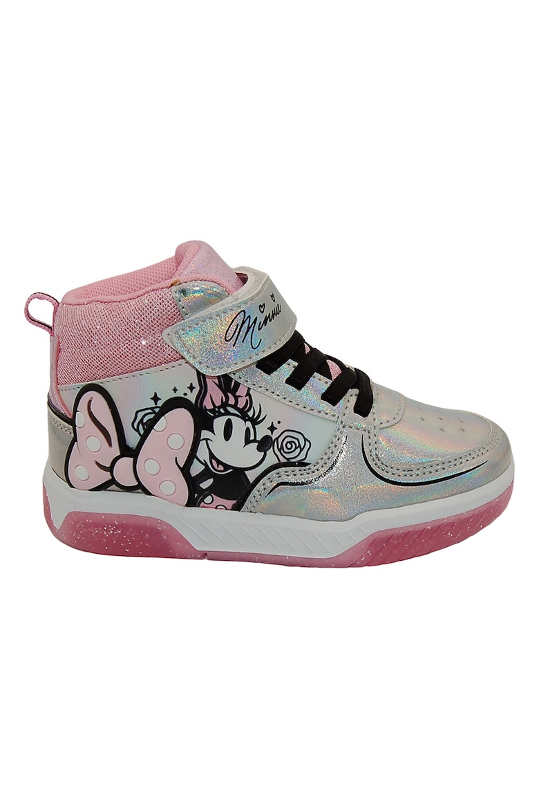 Walt Disney Pantofi sport high-top cu imprimeu cu desene si velcro - Pled.ro