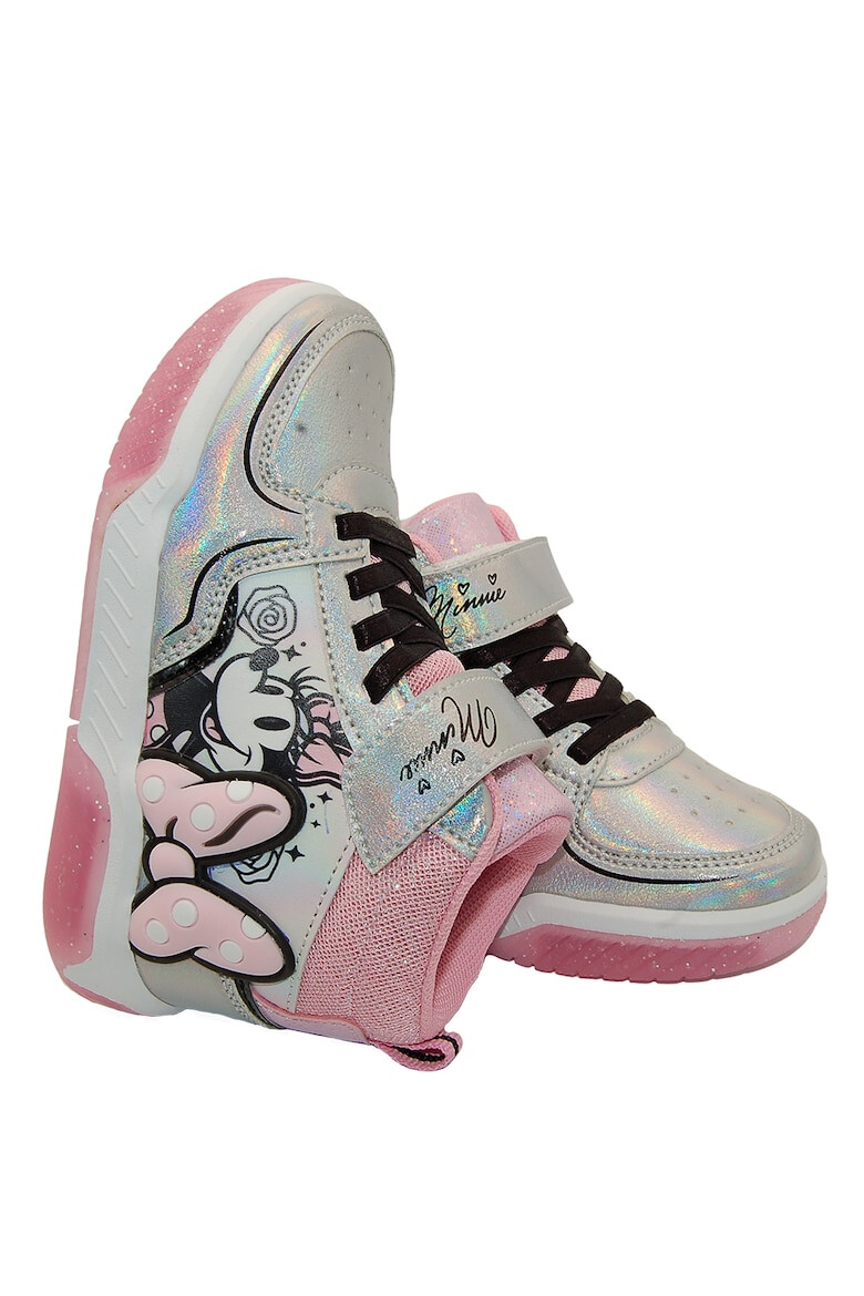 Walt Disney Pantofi sport high-top cu imprimeu cu desene si velcro - Pled.ro