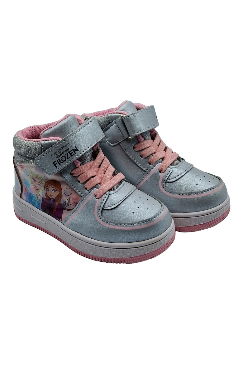 Walt Disney Pantofi sport mid-high de piele ecologica cu imprimeu Frozen - Pled.ro