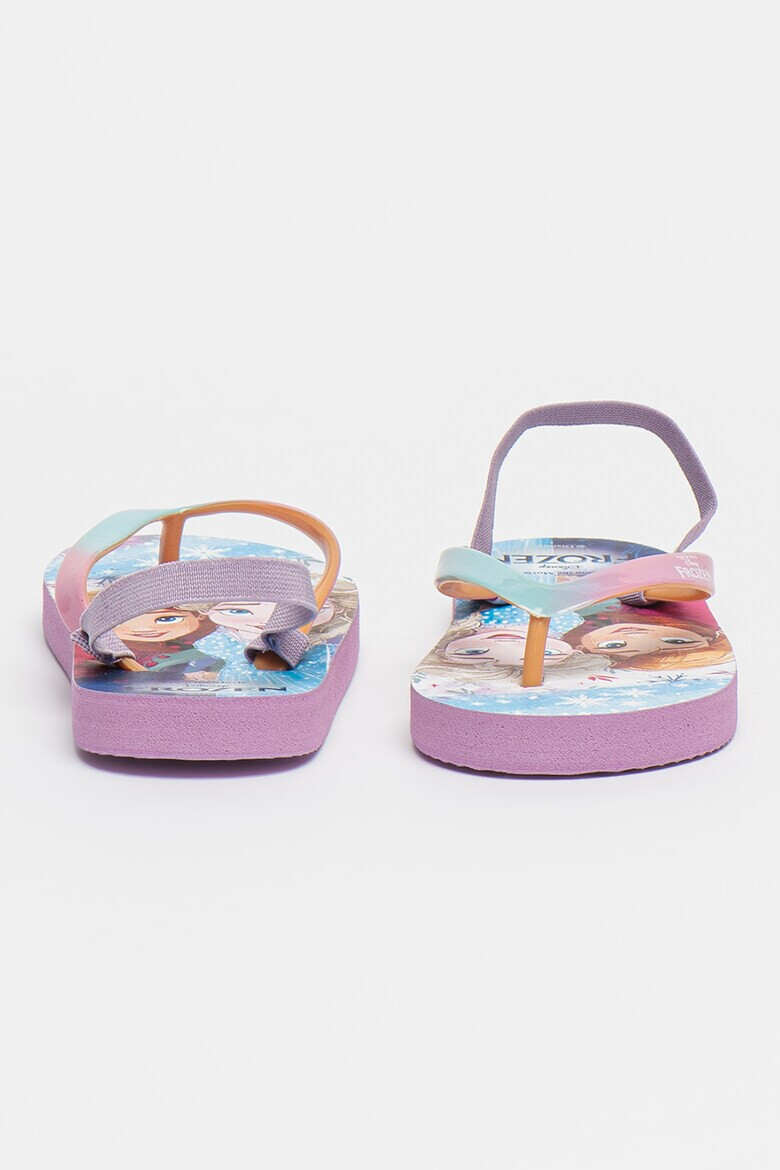 Walt Disney Papuci flip-flop cu imprimeu cu tematica Frozen - Pled.ro