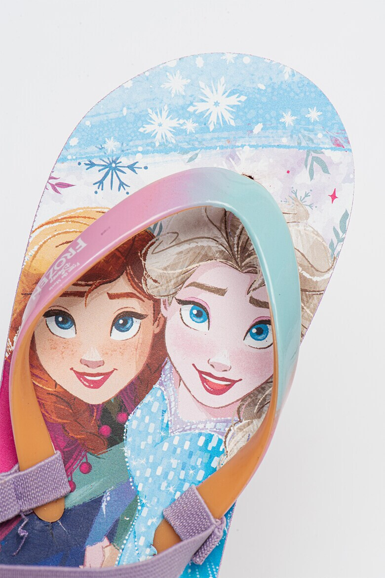 Walt Disney Papuci flip-flop cu imprimeu cu tematica Frozen - Pled.ro