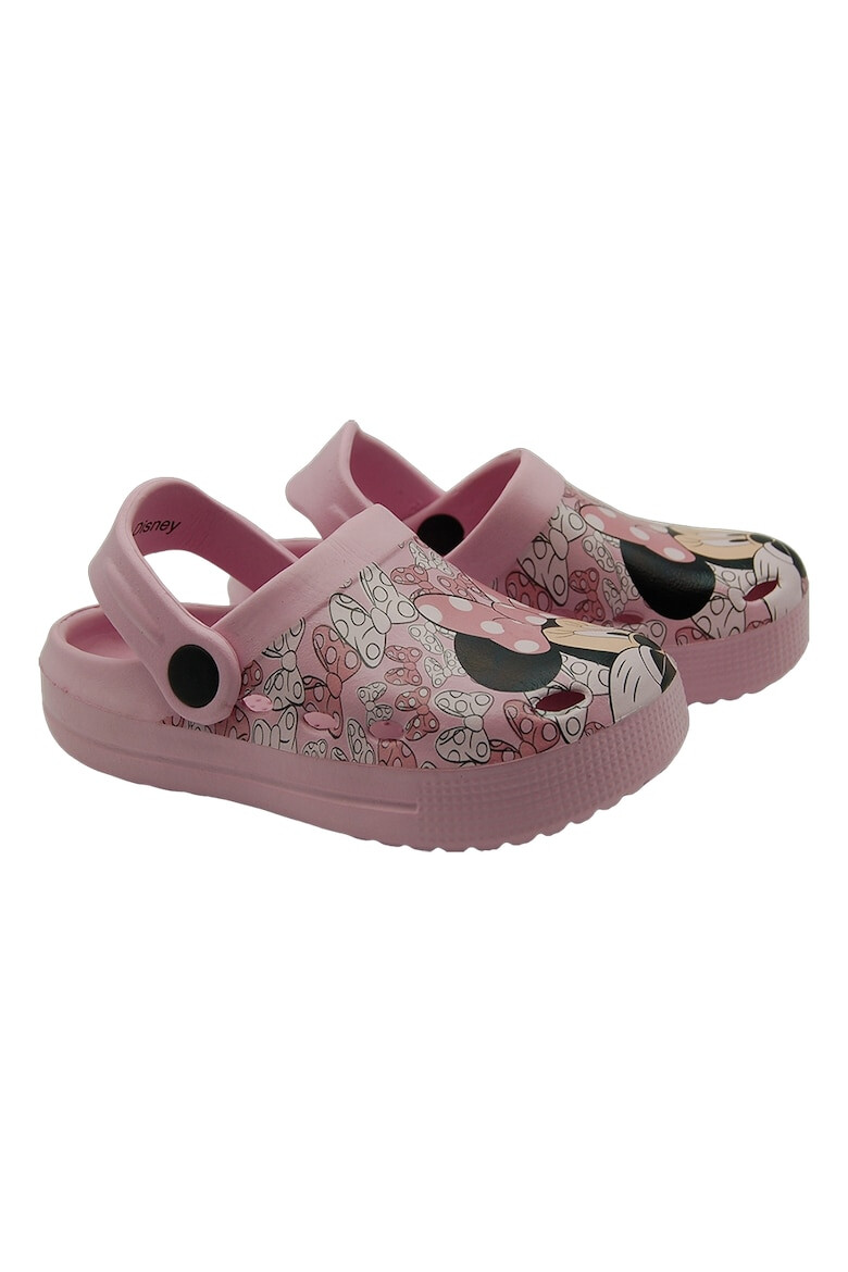 Walt Disney Saboti slingback cu imprimeu Minnie Mouse - Pled.ro