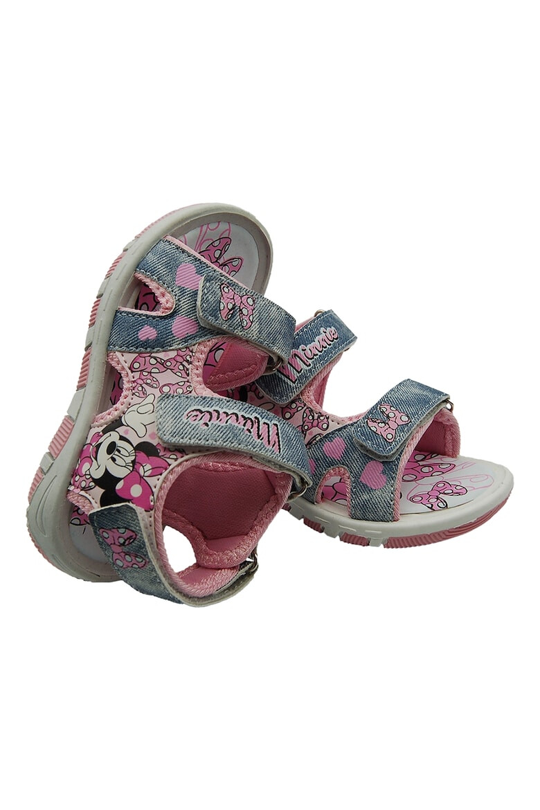 Walt Disney Sandale cu imprimeu Minnie Mouse si velcro - Pled.ro