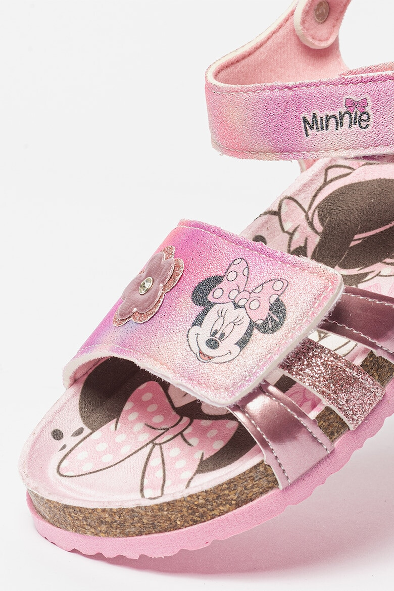 Walt Disney Sandale cu inchidere velcro si model cu Minnie Mouse - Pled.ro