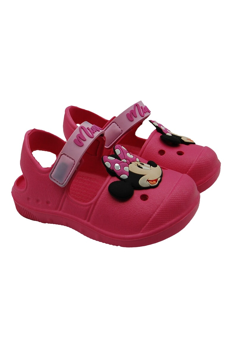 Walt Disney Sandale cu velcro si aplicatie Minnie Mouse - Pled.ro