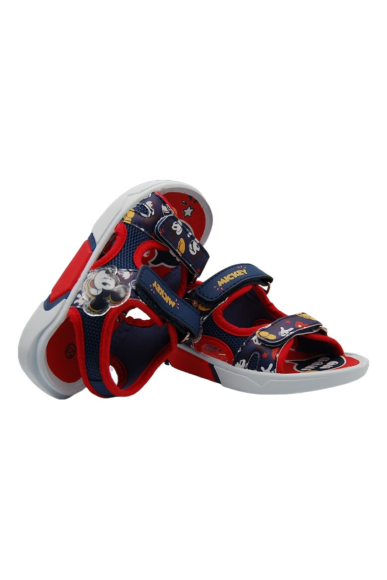 Walt Disney Sandale cu velcro si imprimeu Mickey Mouse - Pled.ro