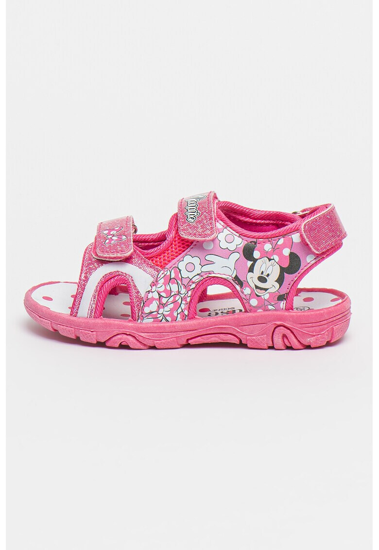 Walt Disney Sandale de piele ecologica cu imprimeu Minnie Mouse - Pled.ro