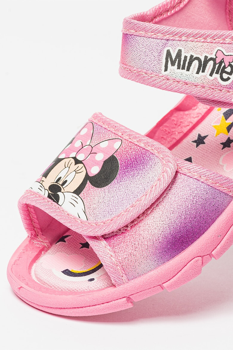 Walt Disney Sandale din material textil cu imprimeu cu desene animate si inchidere cu velcro - Pled.ro