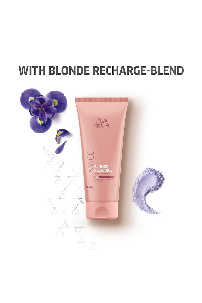 Wella Care Professional Balsam Wella Professionals Invigo Color Recharge Cool Blonde pentru neutralizarea tonurilor de galben 200 ml - Pled.ro