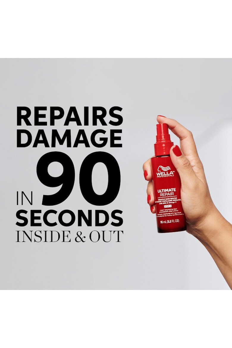 Wella Care Professional Ser tratament de reparare in 90 de secunde cu AHA & Omega 9 pentru par deteriorat - Pasul 3 Wella Professionals Ultimate Repair Miracle Rescue - Pled.ro