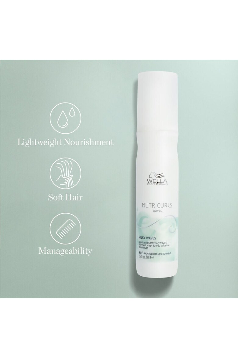 Wella Care Professional Spray pentru par ondulat Wella Professionals Nutricurls Milky Waves 150 ml - Pled.ro