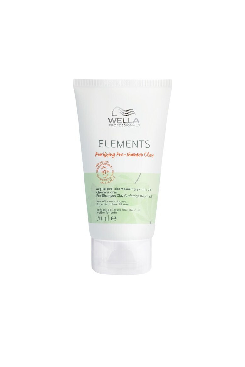 Wella Care Professional Tratament pre-samponare cu argila Wella Professionals Elements Pre-Shampooing Clay pentru scalpul gras 70 ml - Pled.ro