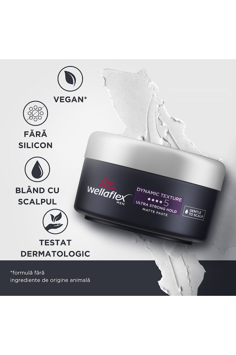 Wella Ceara Mata pentru par flex Men Dynamic Texture cu fixare ultra puternica Fixare 5/6 75ml - Pled.ro