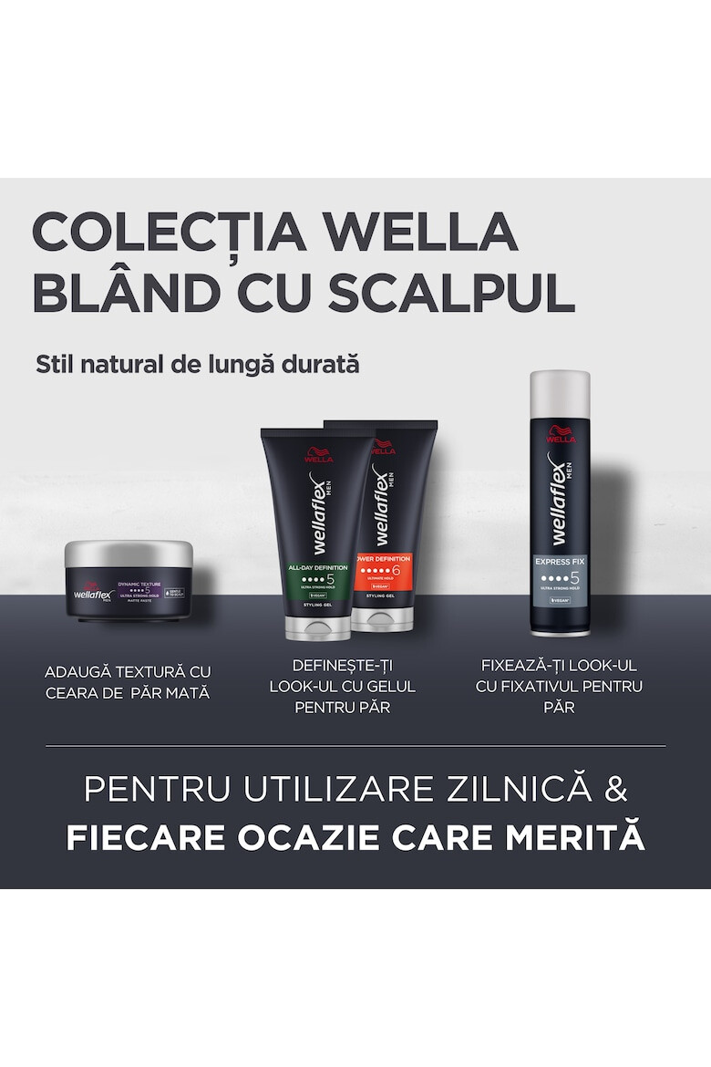 Wella Ceara Mata pentru par flex Men Dynamic Texture cu fixare ultra puternica Fixare 5/6 75ml - Pled.ro