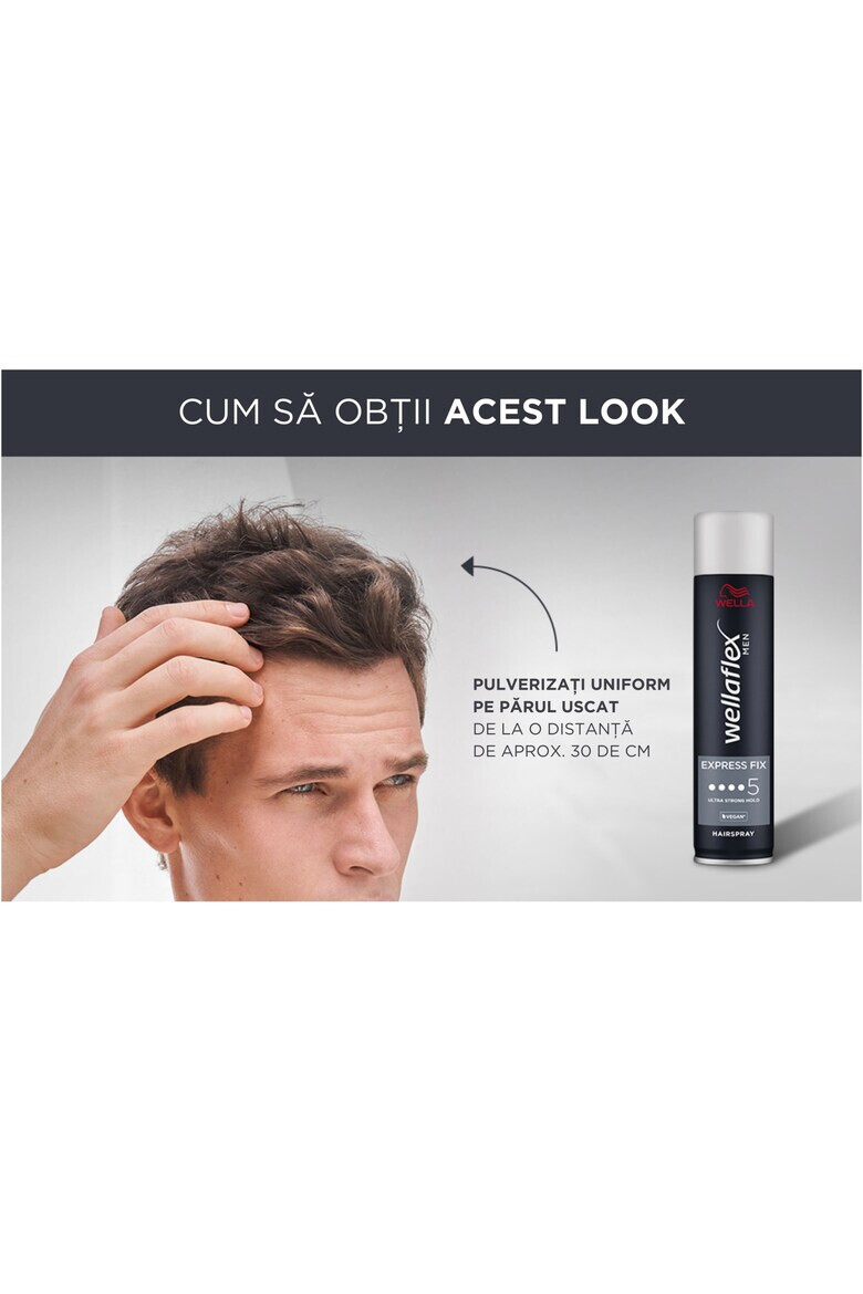 Wella Fixativ pentru par flex Men Express Fix cu fixare ultra puternica Fixare 5/6 250ml - Pled.ro