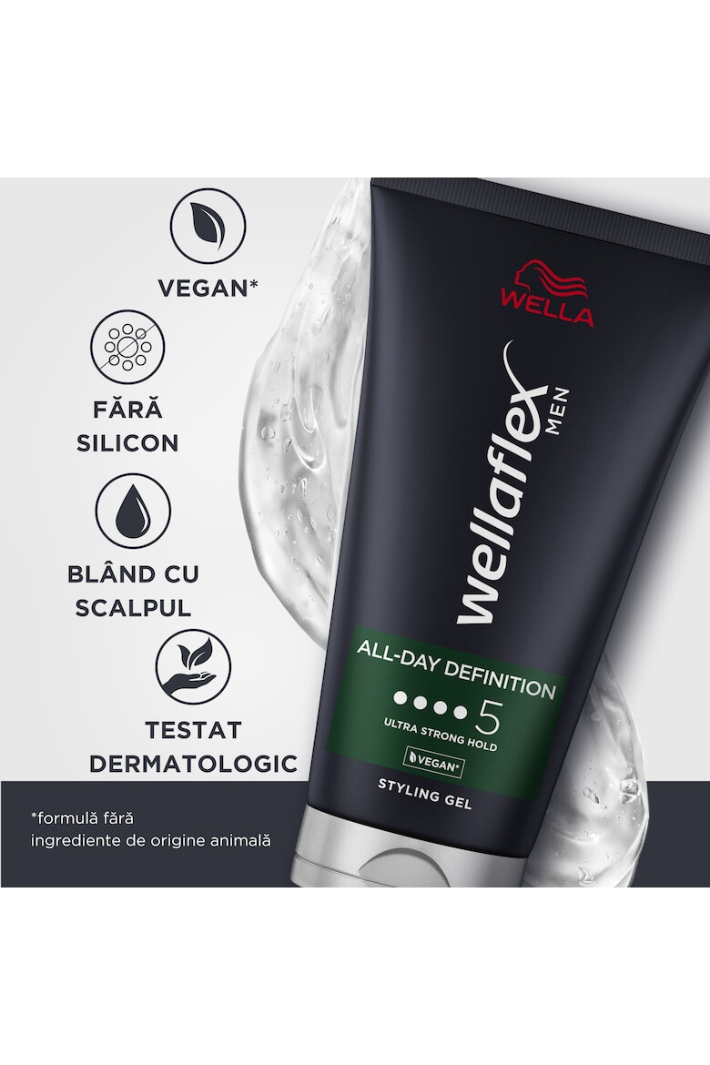 Wella Gel pentru par flex Men All-Day Definition cu fixare ultra puternica Fixare 5/6 150ml - Pled.ro