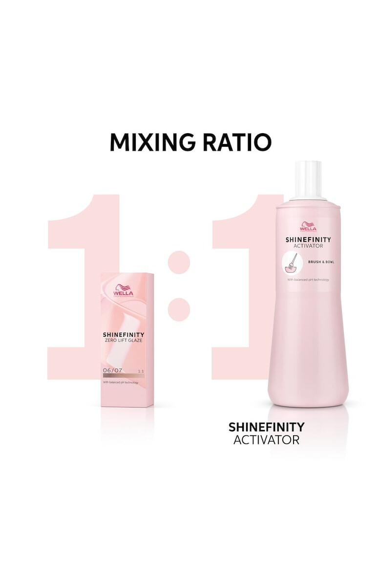 Wella Professionals Activator pentru bol si pensula Shinefinity Activator - Brush & Bowl Precise Application 2% 1000 ml - Pled.ro