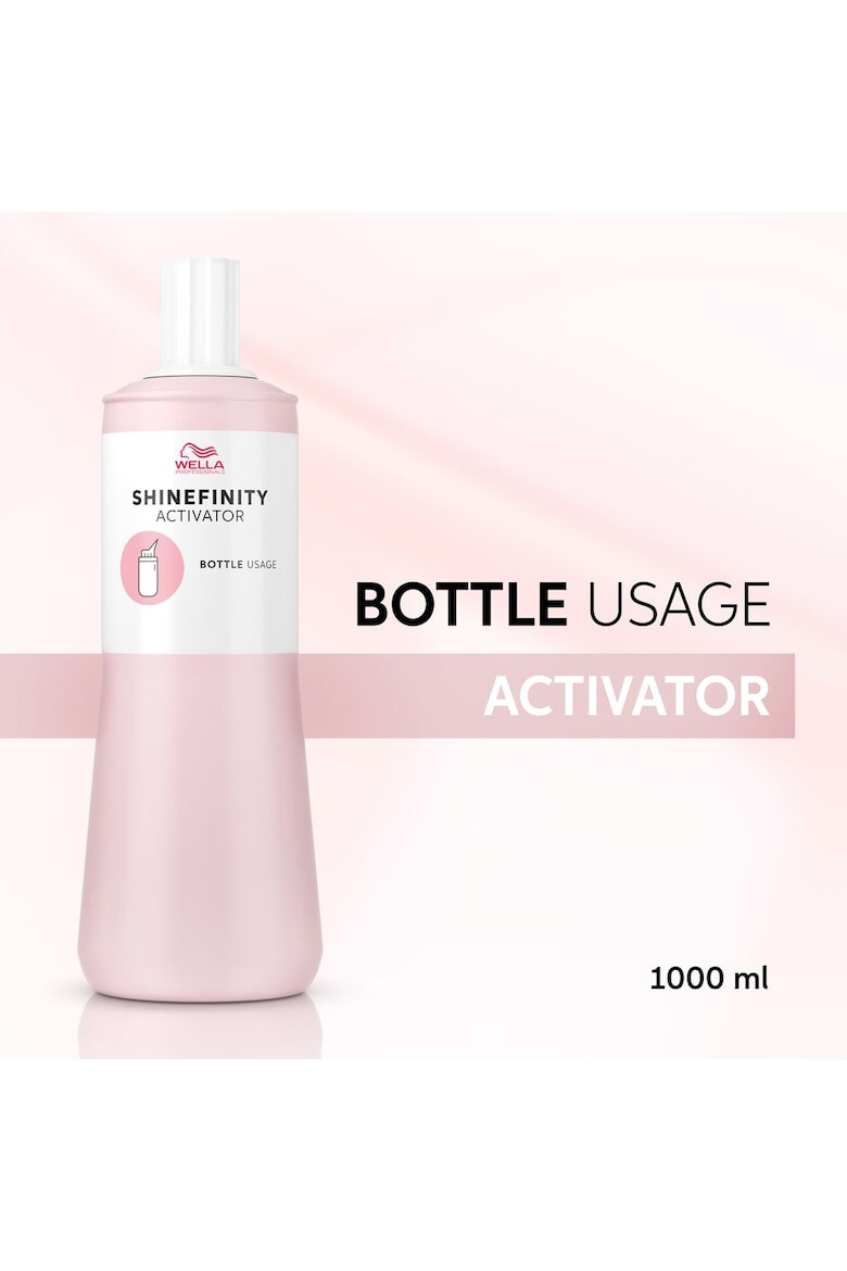 Wella Professionals Activator pentru flacon cu aplicator Shinefinity Activator - Bottle Usage 2% 1000 ml - Pled.ro