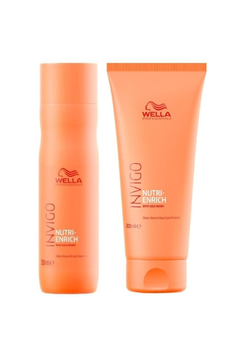 Wella Professionals Set pentru par uscat Nutri-Enrich Sampon 250 ml Balsam 200 ml - Pled.ro