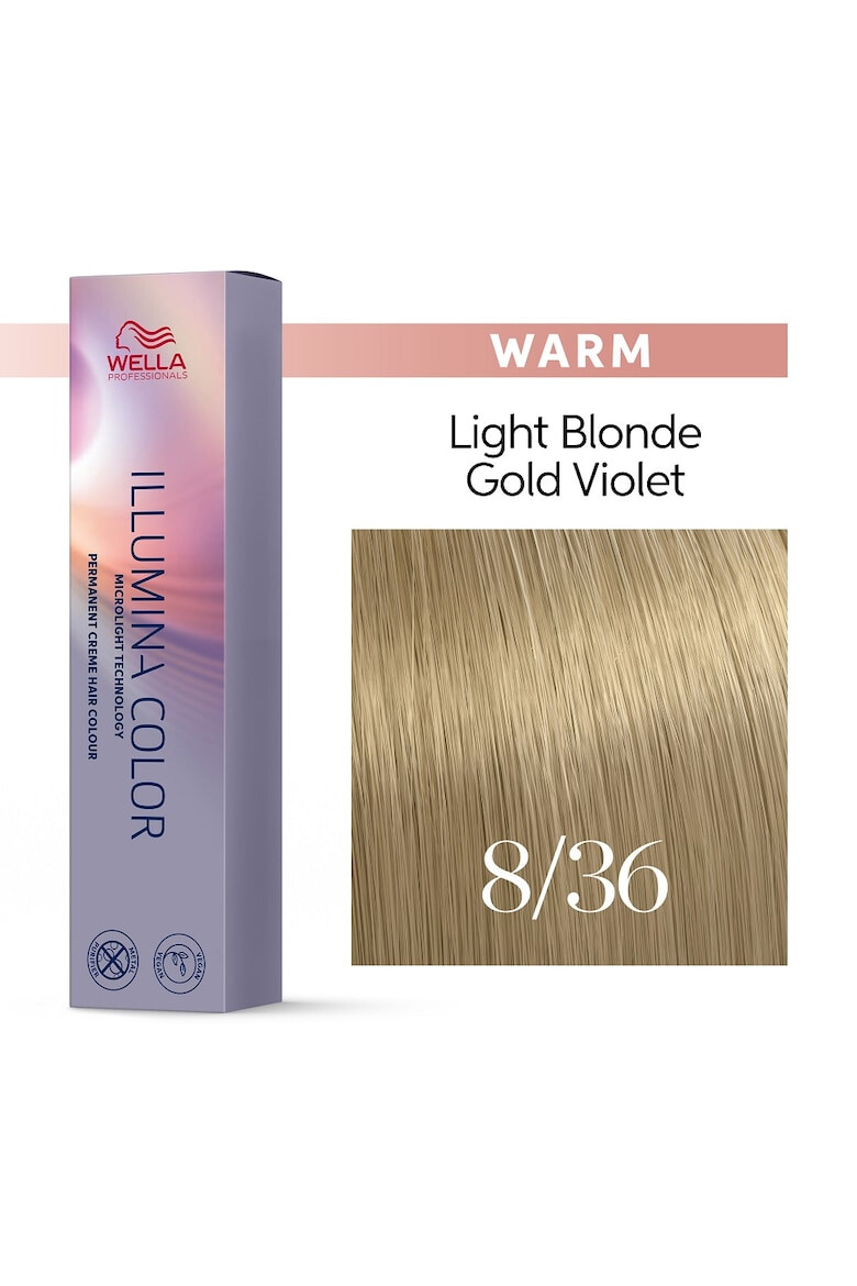 Wella Professionals Vopsea de par permanenta Illumina Color blond 60 ml - Pled.ro