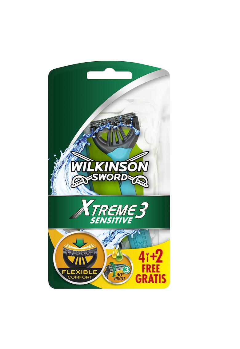 Wilkinson Aparat de ras de unica folosinta Extreme 3 Sensitive Barbati - Pled.ro