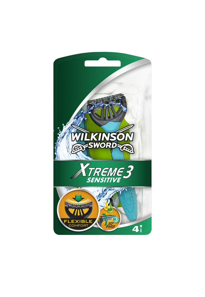 Wilkinson Aparat de ras de unica folosinta Extreme 3 Sensitive Barbati - Pled.ro