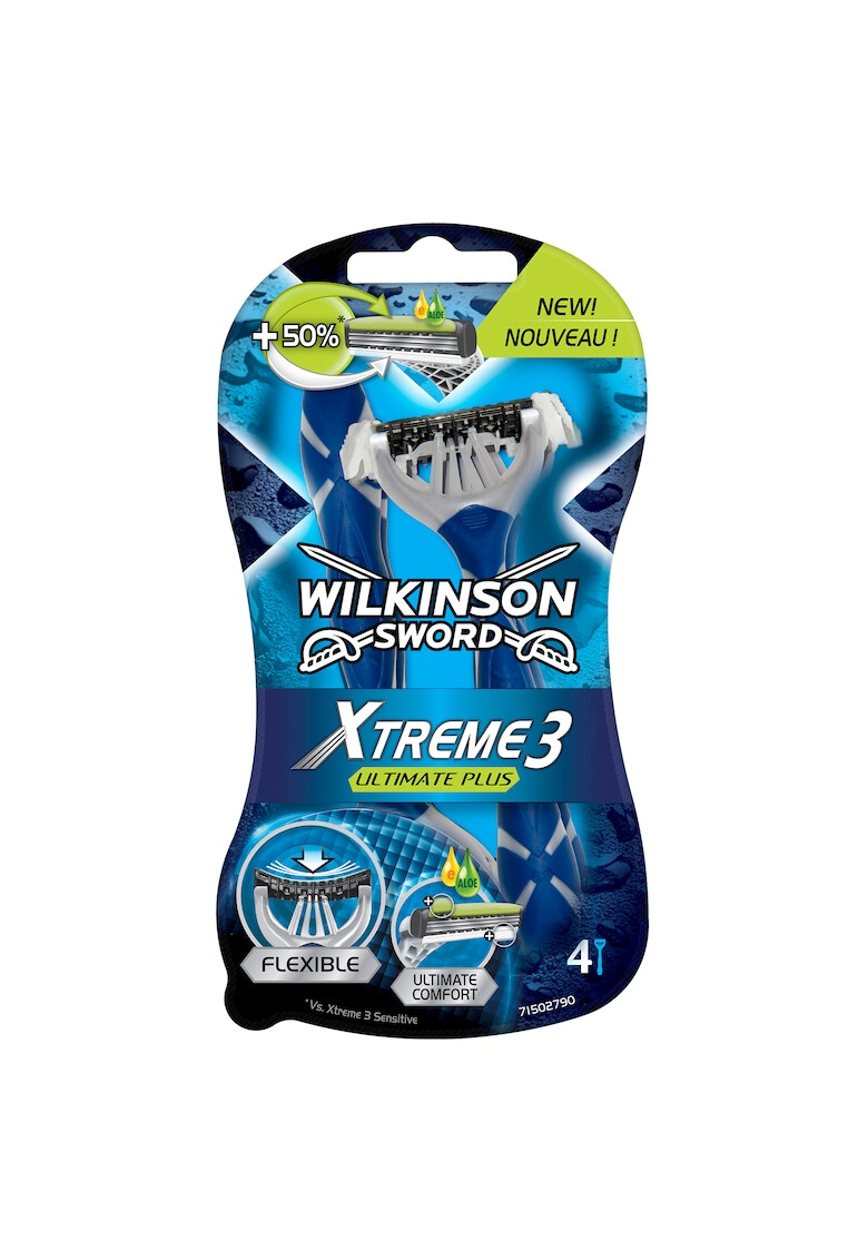 Wilkinson Pachet EXTREME3 ULTIMATE PLUS: Aparat ras dispozabil 4 bucati - Pled.ro