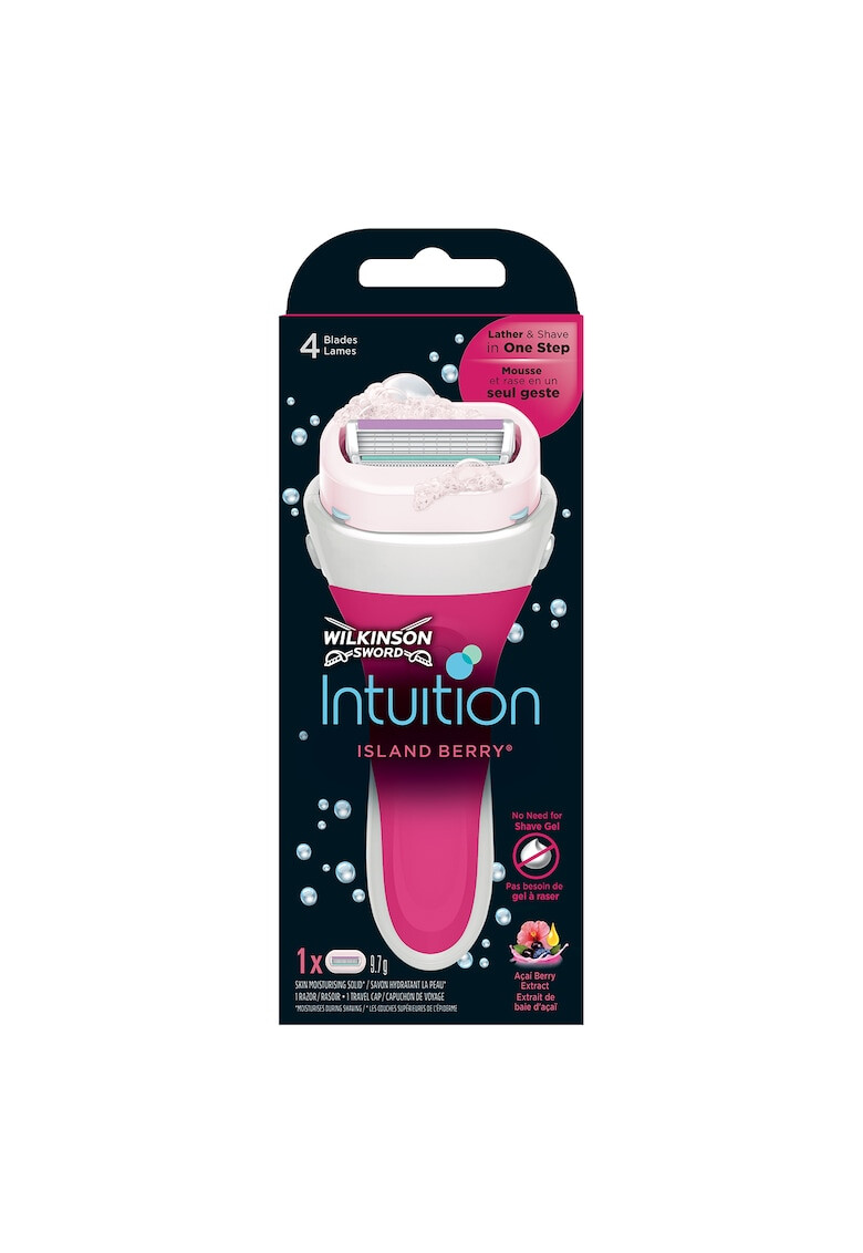 Wilkinson Pachet INTUITION ISLAND BERRY Femei: Aparat epilat + 1 rezerva - Pled.ro