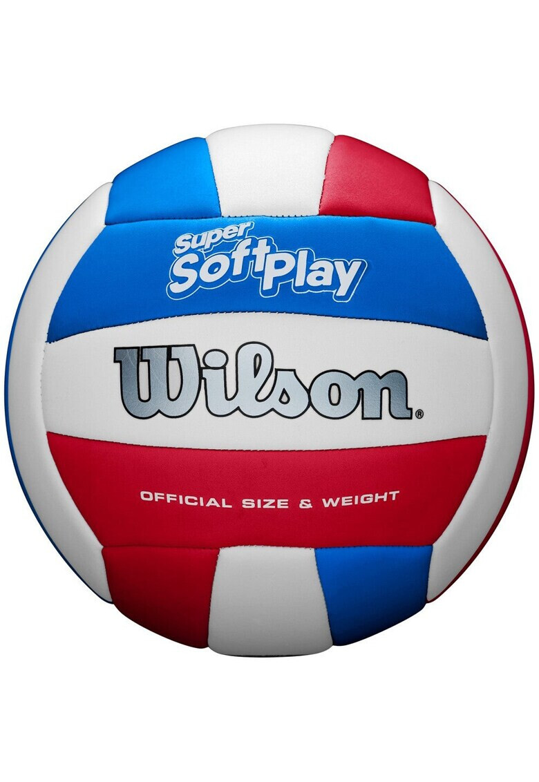 Wilson Minge volei Super Soft Play marime oficiala Alb/Albastru/Rosu - Pled.ro