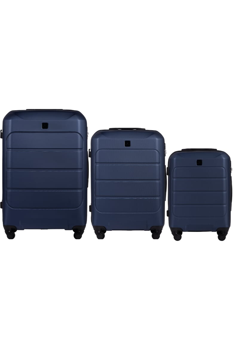 Wings Set 3 trolere cabina Gannet ABS+ albastru - Pled.ro