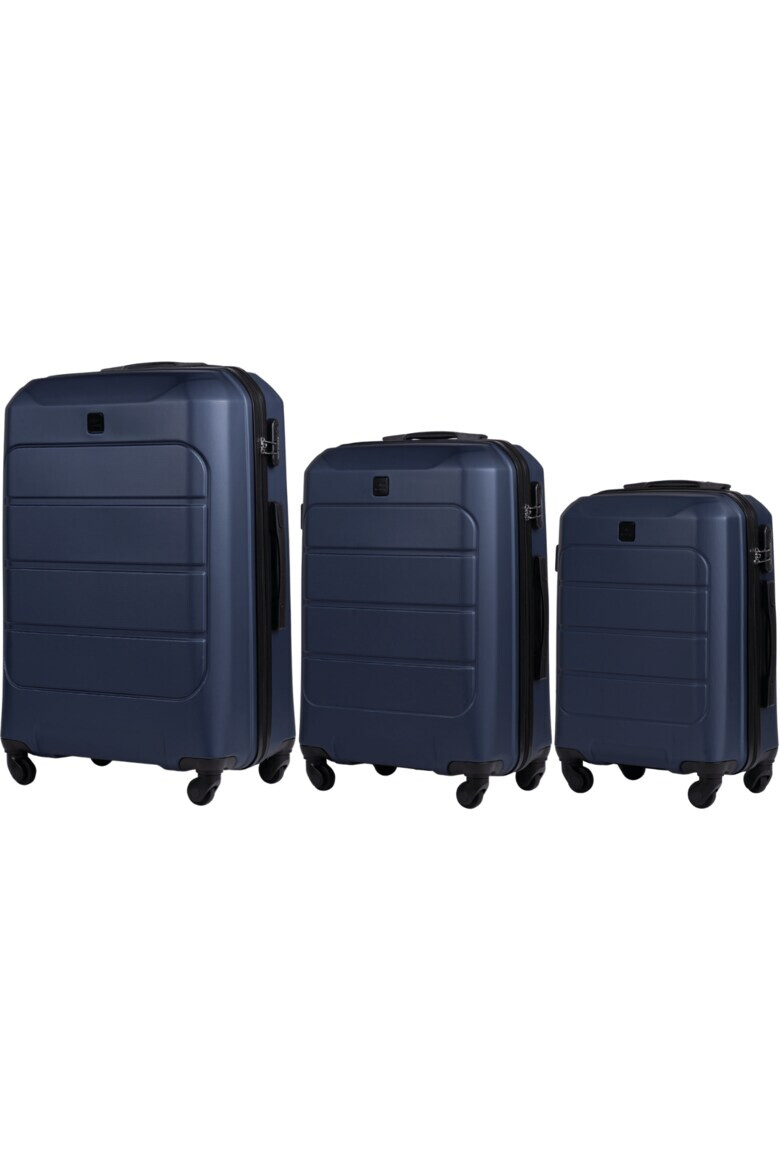 Wings Set 3 trolere cabina Gannet ABS+ albastru - Pled.ro