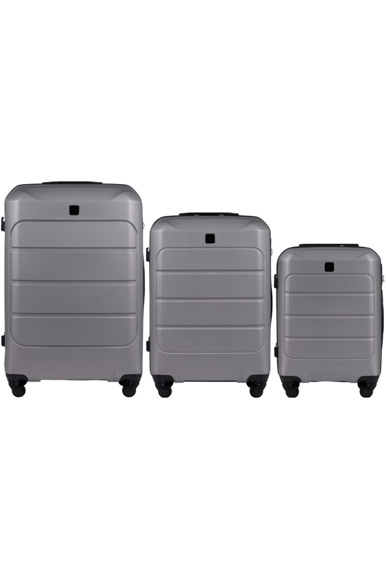 Wings Set 3 trolere cabina Gannet ABS+ gri - Pled.ro