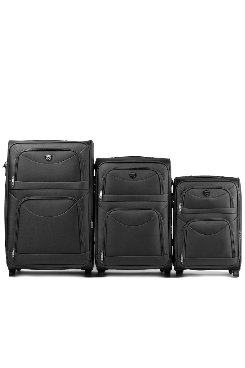 Wings Set Troler W6802 2 Roti 3 Piese Negru - Pled.ro