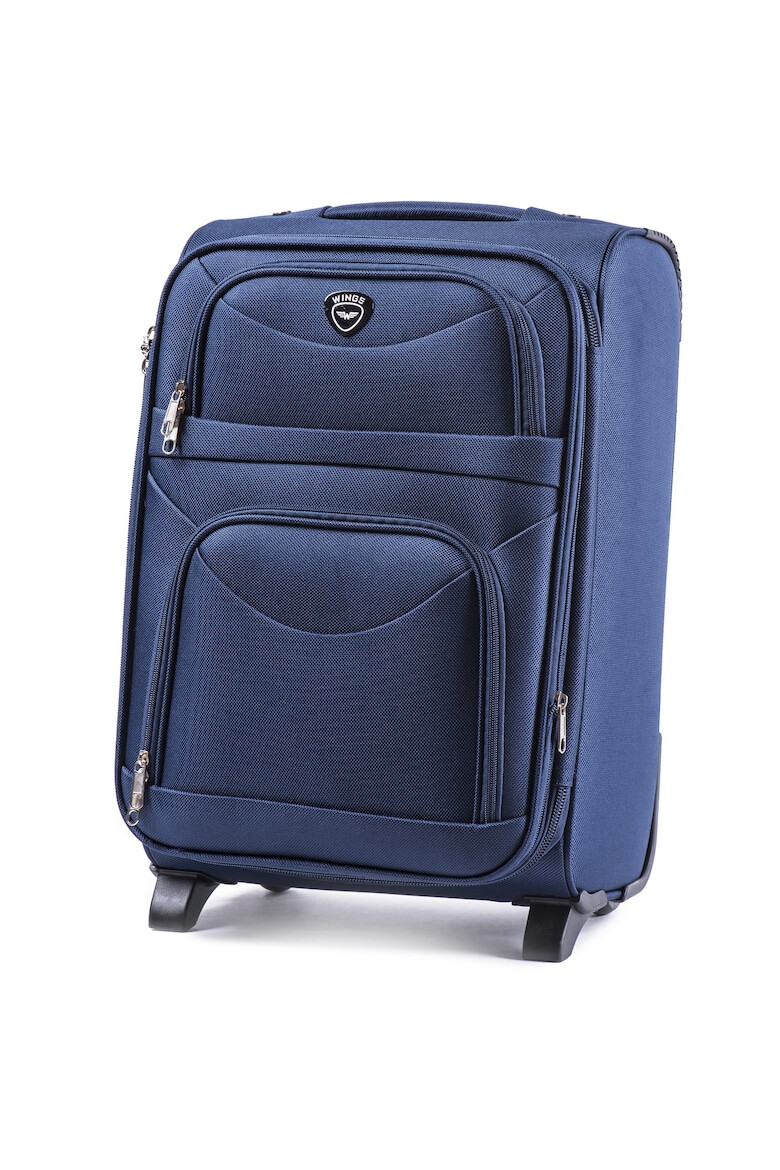 Wings Troler Cabina Extensibil W6802 2 Roti 54 cm Bleumarin - Pled.ro