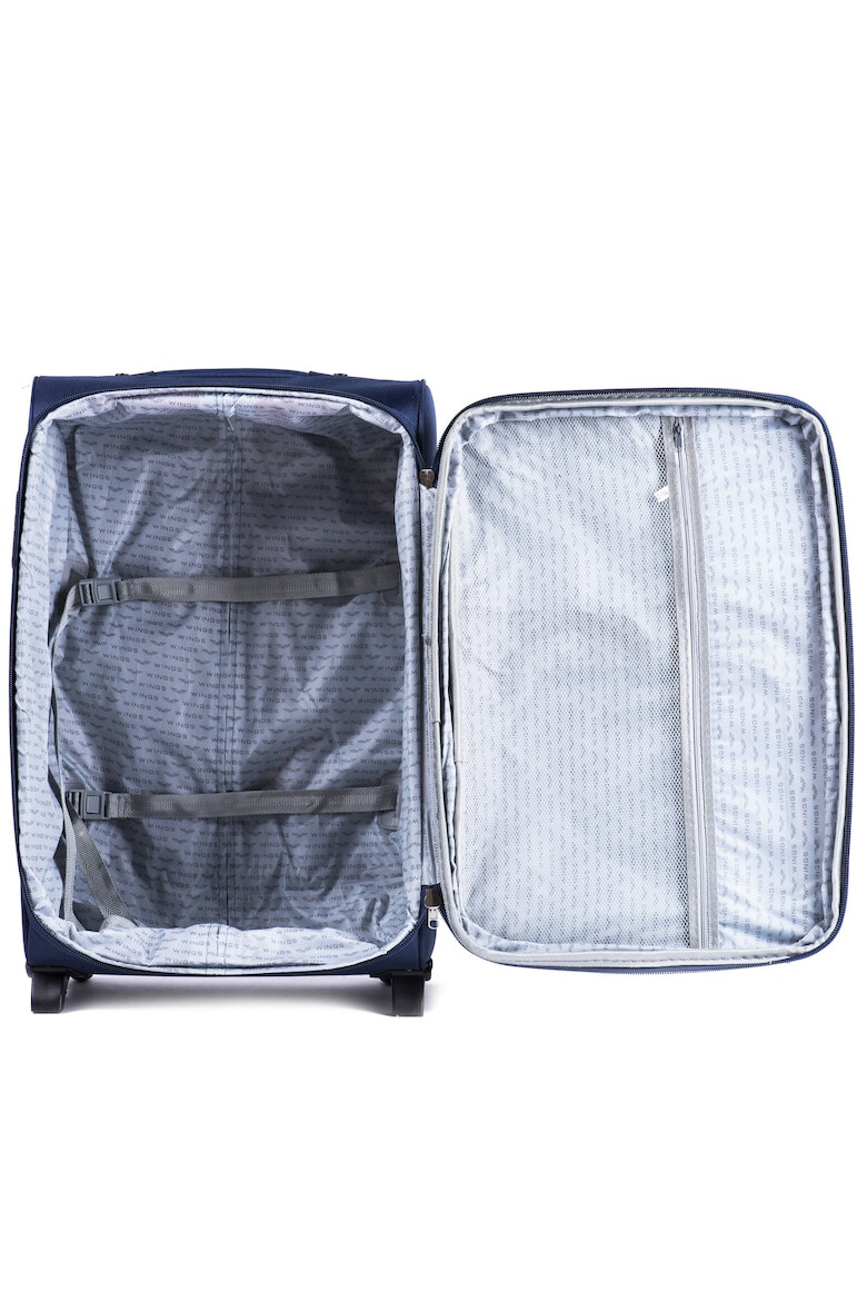 Wings Troler Cabina Extensibil W6802 2 Roti 54 cm Bleumarin - Pled.ro