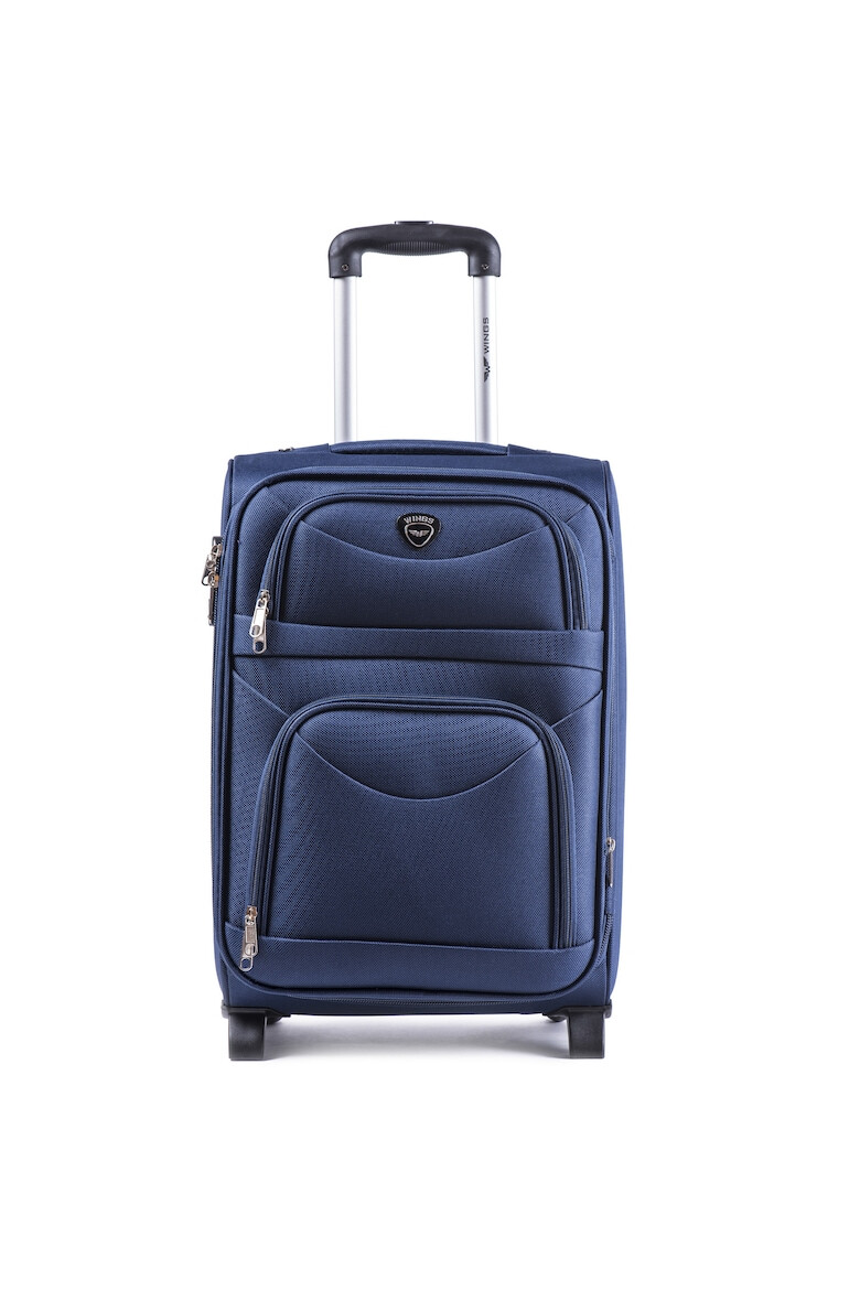 Wings Troler Cabina Extensibil W6802 2 Roti 54 cm Bleumarin - Pled.ro