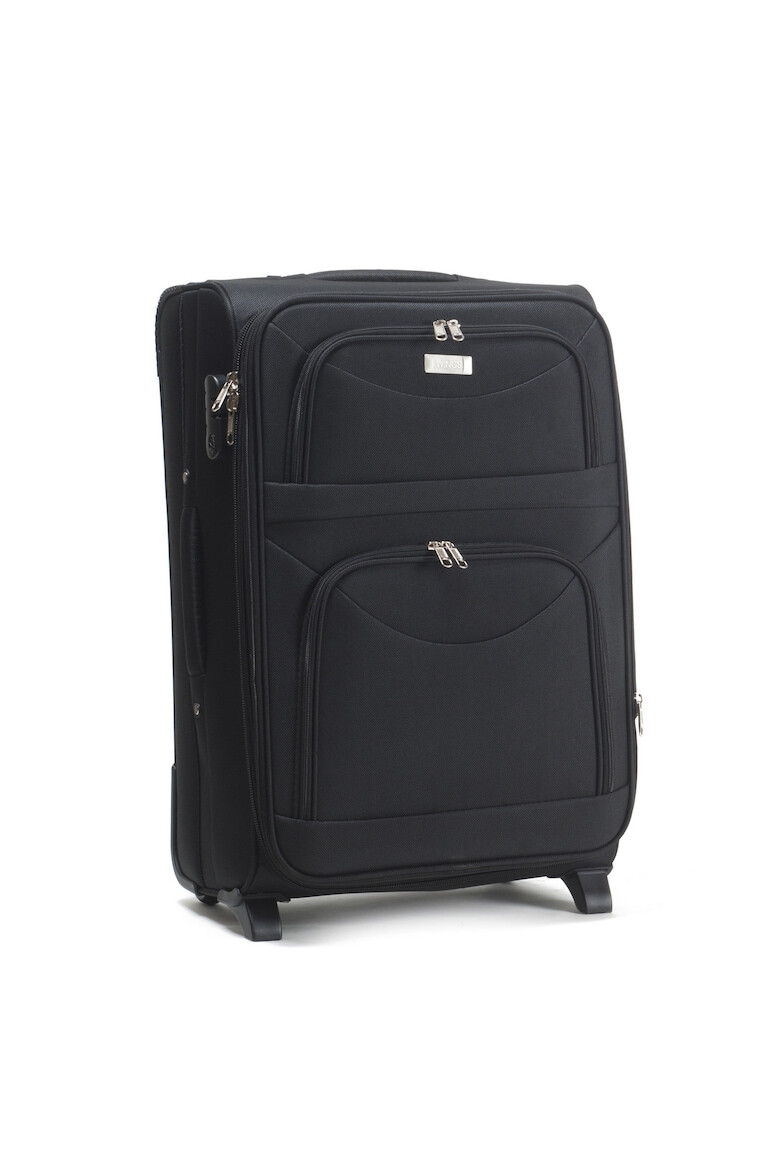 Wings Troler Cabina Extensibil W6802 2 Roti 54 cm Negru - Pled.ro