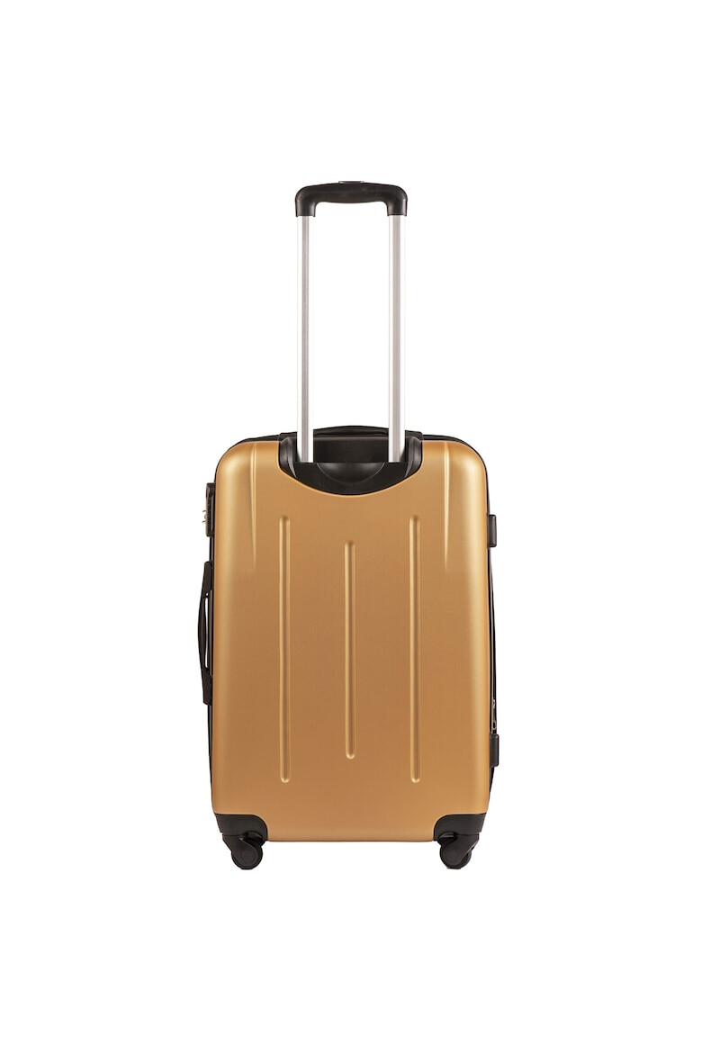 Wings Troler Mediu FALCON ABS 4 Roti 66 cm Gold - Pled.ro