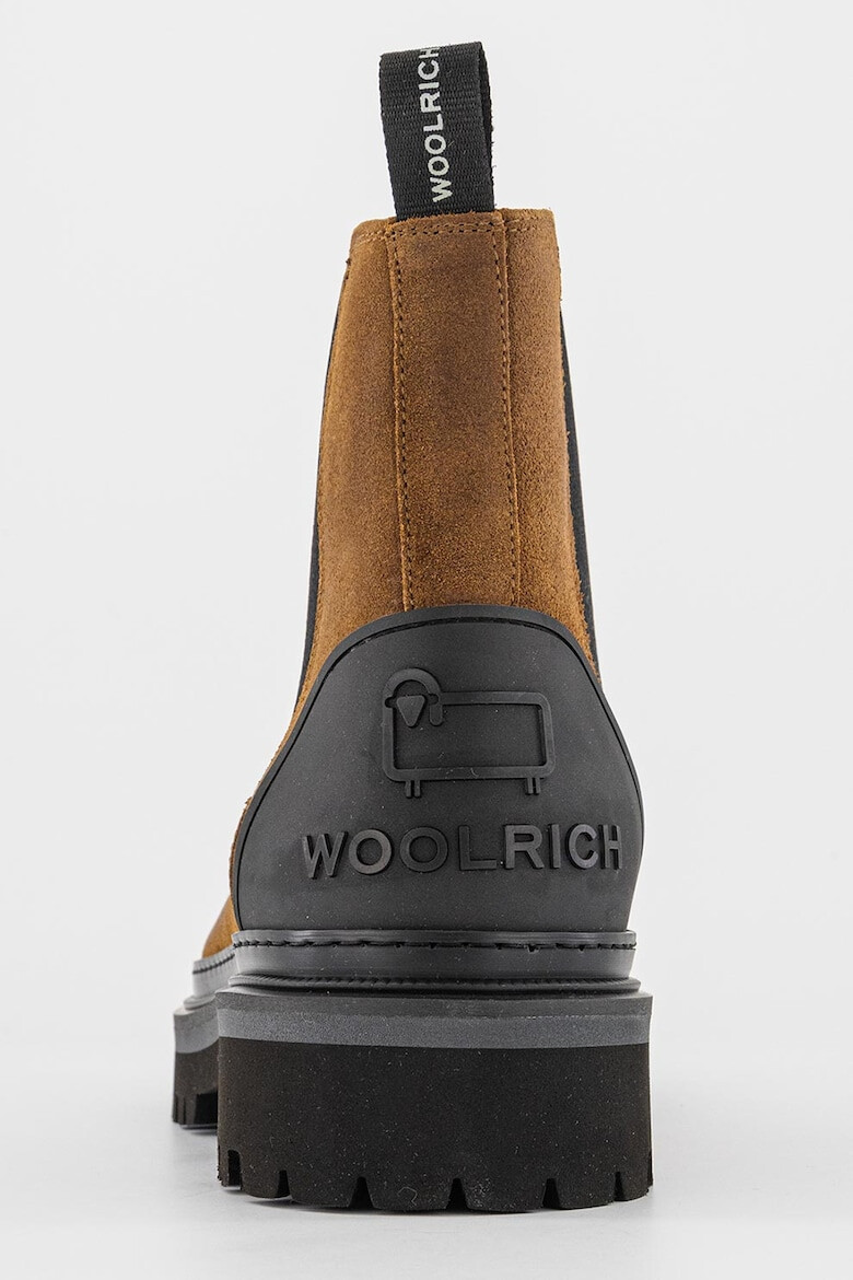 Woolrich Ghete Chelsea de piele intoarsa cu logo - Pled.ro