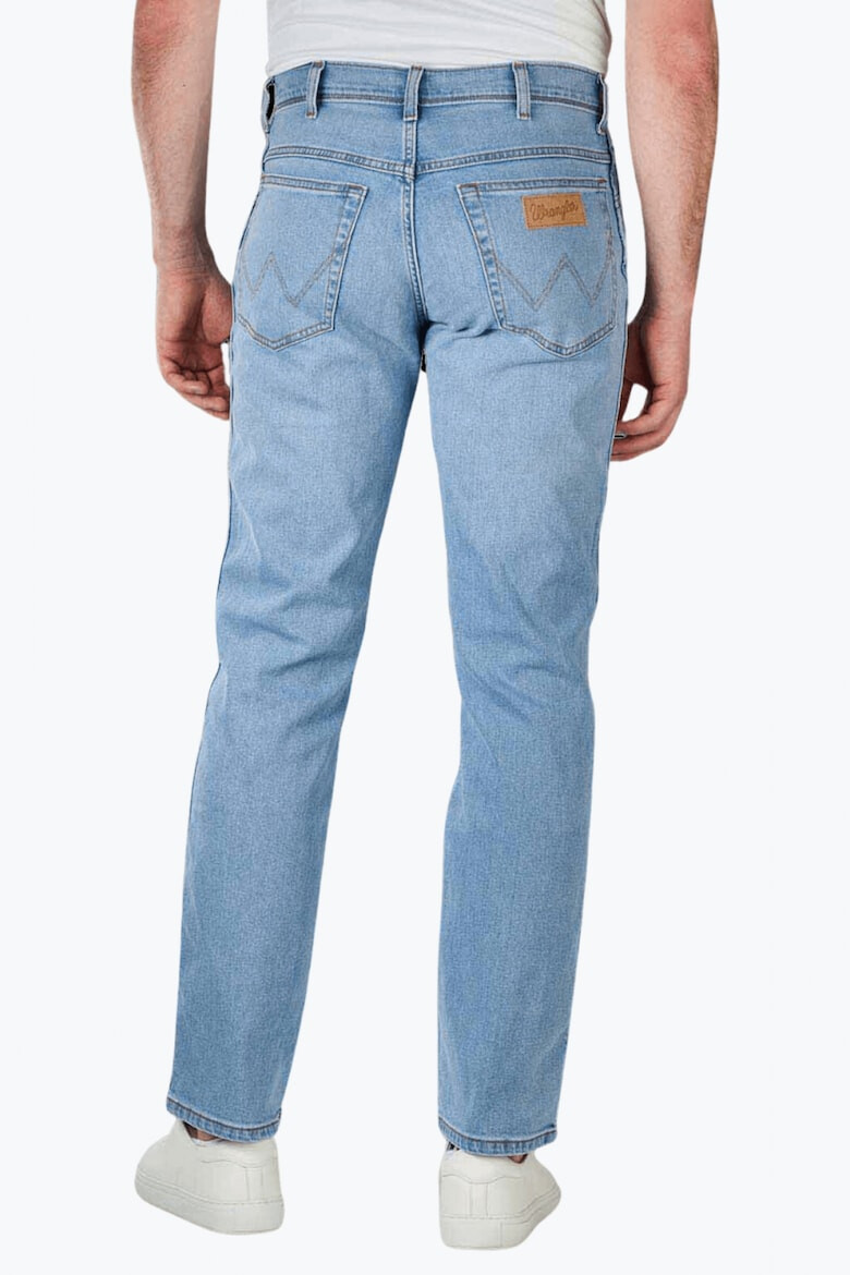 Wrangler Blugi barbati Texas cu croiala Straight si talie medie albastru deschis 61945 - Pled.ro