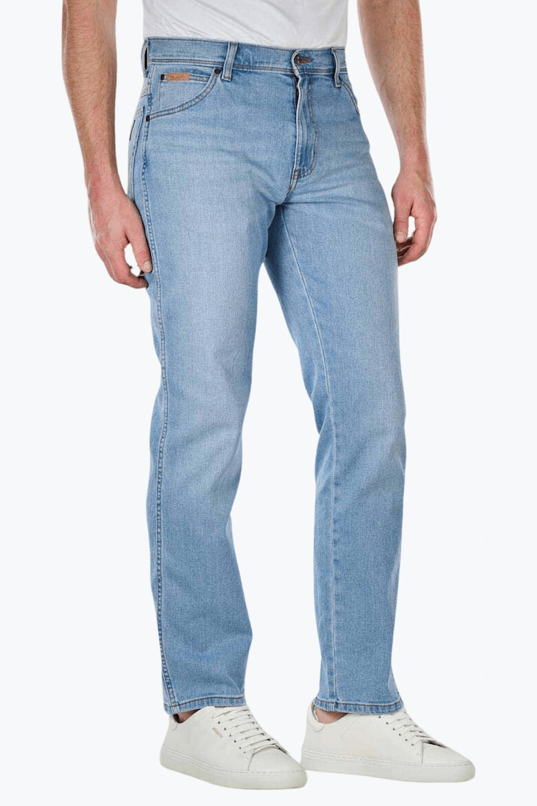 Wrangler Blugi barbati Texas cu croiala Straight si talie medie albastru deschis 61945 - Pled.ro