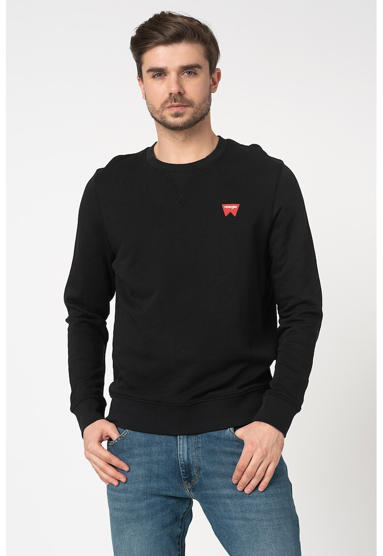 Wrangler Bluza sport cu decolteu la baza gatului si logo - Pled.ro