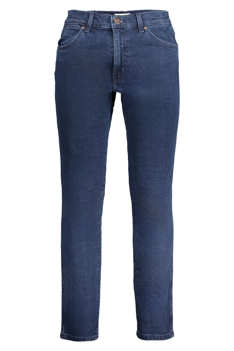 Wrangler Jeans barbati Larston cu talie medie si croiala Slim fit Albastru inchis - Pled.ro