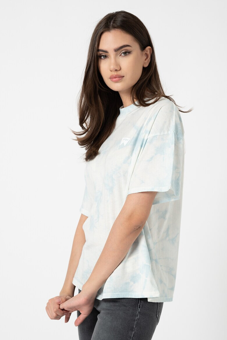 Wrangler Tricou cu maneci cazute si imprimeu tie-dye Girlfriend - Pled.ro