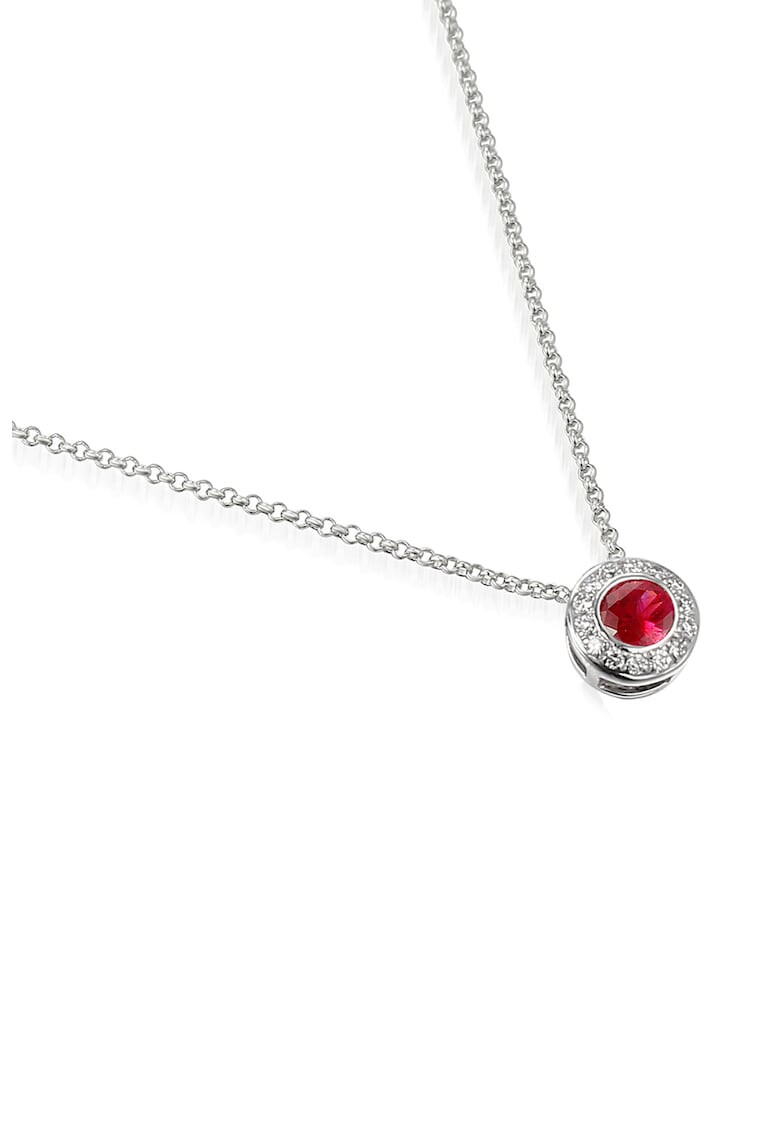 Yakima Jewellery London Colier de aur de 18K cu un rubin si pandantiv cu 1 diamante - Pled.ro