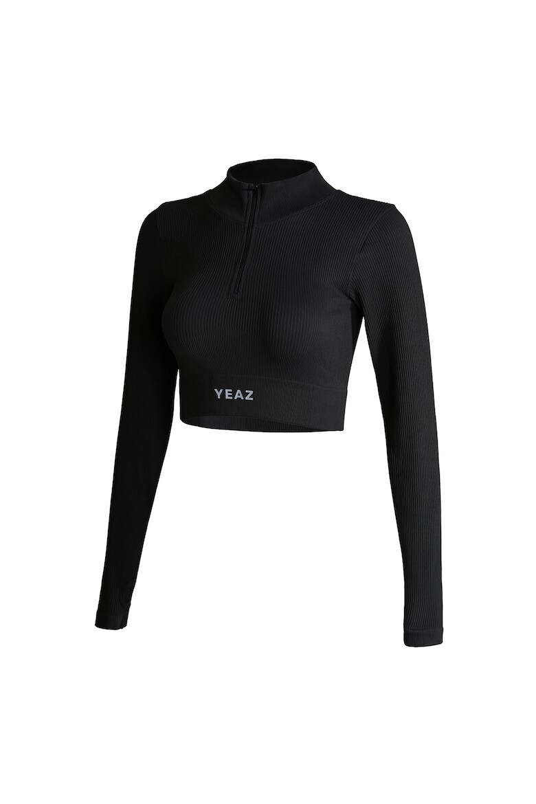 YEAZ Bluza crop cu fermoar scurt pentru antrenament - Pled.ro