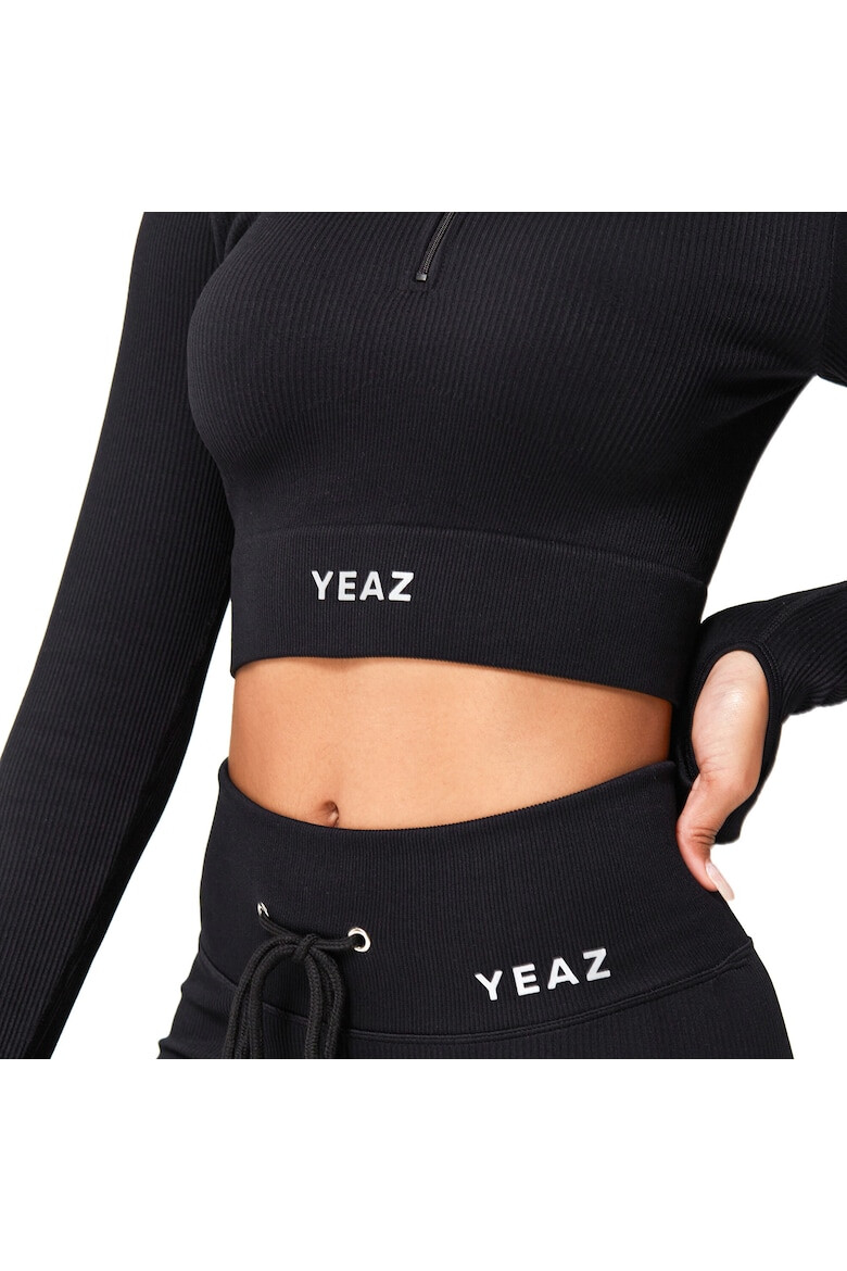 YEAZ Bluza crop cu fermoar scurt pentru antrenament - Pled.ro