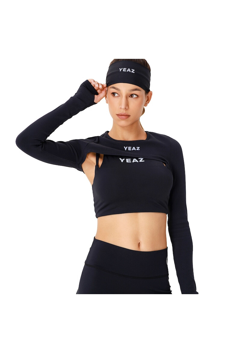 YEAZ Bluza super crop pentru antrenament Truth - Pled.ro